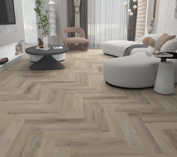 Barley Oak Herringbone SPC