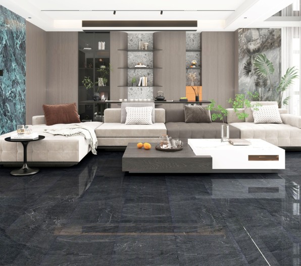 High Gloss Tile Carrera Black 8mm