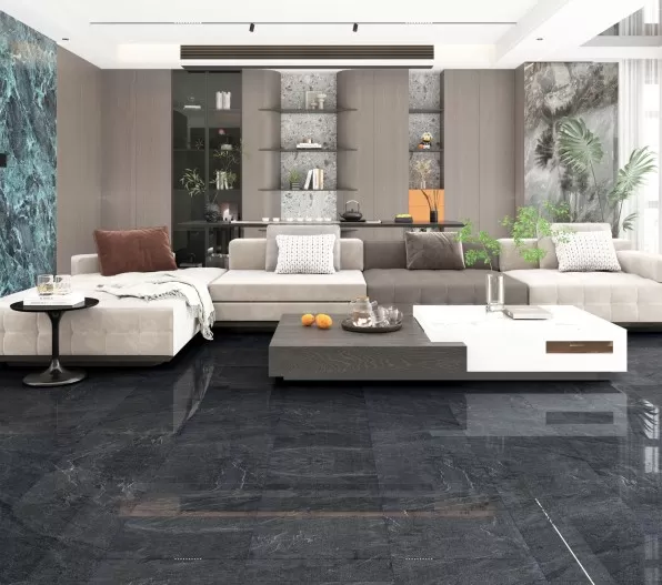 High Gloss Tile Carrera Black 8mm