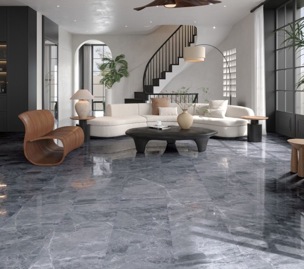 High Gloss Tile Carrera Grey 8mm