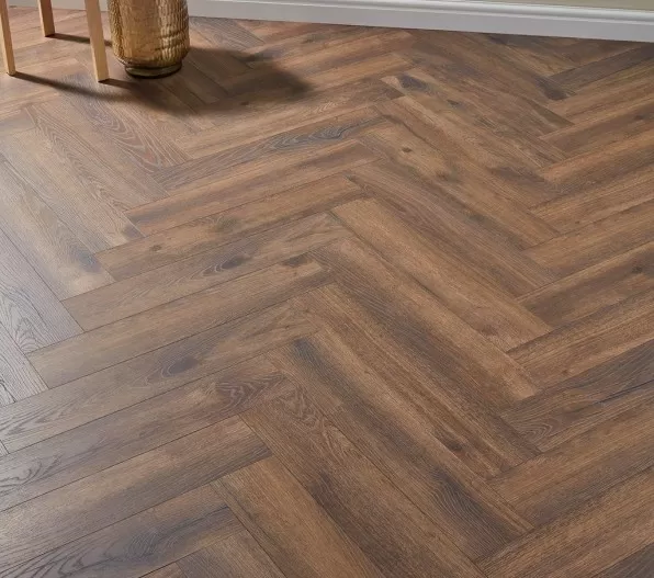 Lusso Dark Oak Herringbone 12mm