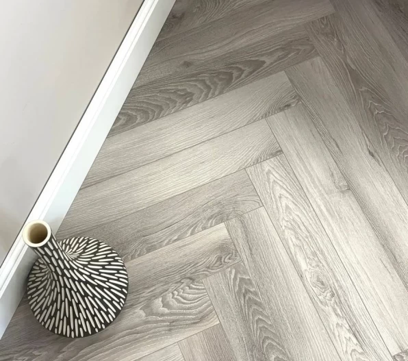 Boulder Grey SPC Herringbone