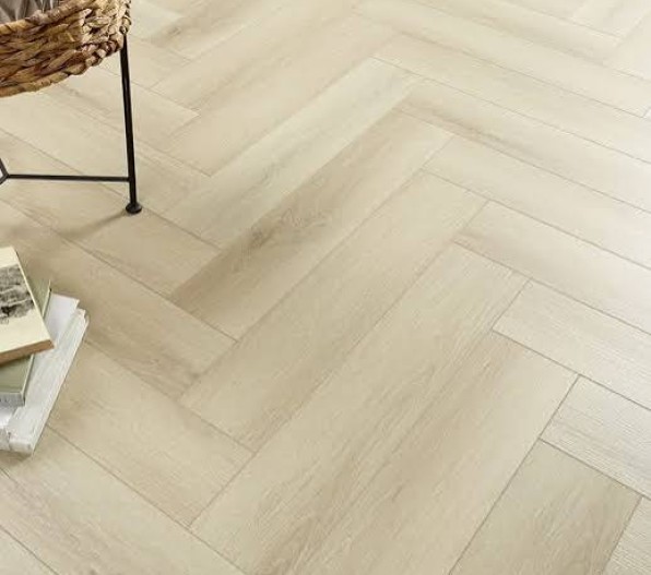 Beige SPC Herringbone