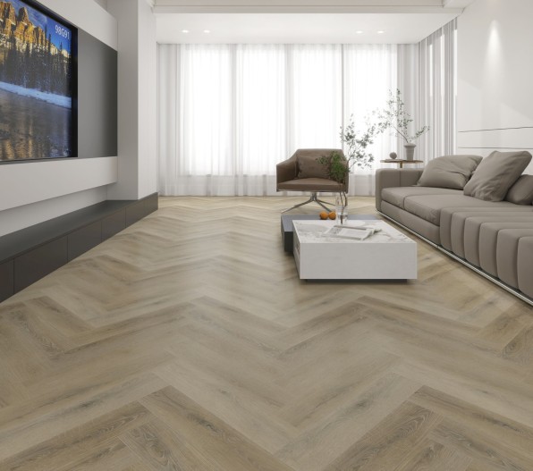 Linden Oak SPC Herringbone