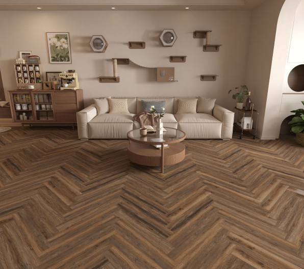 Sutter Oak Herringbone 12mm Laminate Flooring