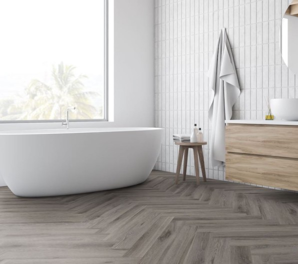 Grey Rustic Oak Herringbone SPC